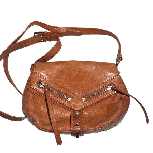 Botkier Handbags - Botkier Leather Tan Crossbody Handbag Purse With Rock Studds/Gold Beige